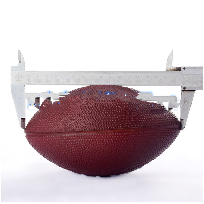 Length 17cm brown free inflatable foam football No. 1 inflatable football